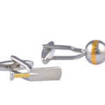 Cricket Ball Bat Cufflinks