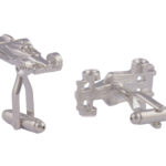 Silver Racing Car Cufflinks