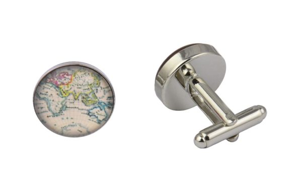 Colourful World Map Cufflinks