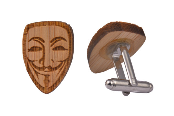 Wood Anonymous Mask Wood Anonymous Mask