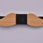 Wooden Bow Tie Moustache Straight CGHB0004