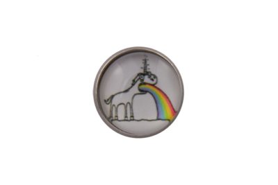Sick Rainbow Unicorn Lapel Pin Badge