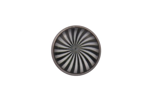 Zebra Swirl Lapel Pin Badge