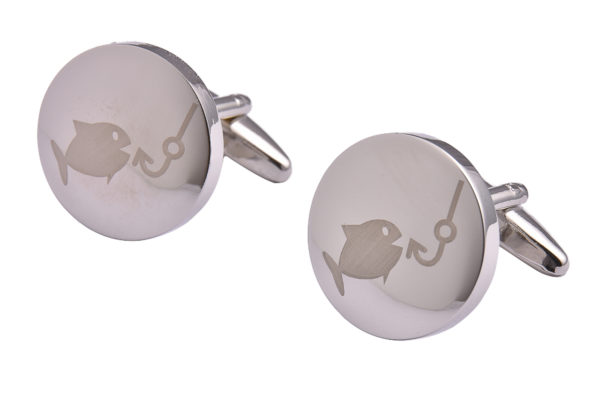Silver Fishing Cufflinks Silver Fishing Cufflinks