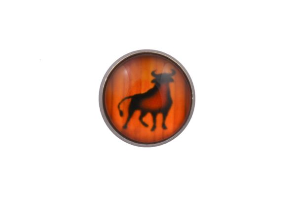 Bull Lapel Pin Badge