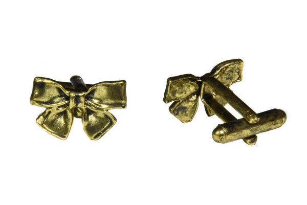 Gold Bow Cufflinks